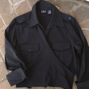 Mixit Black Wrap Blouse